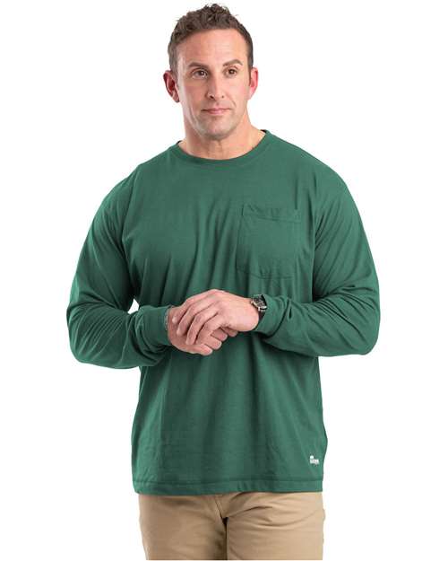 Men's Tall Performance Long Sleeve Pocket T-Shirt