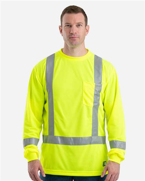 Berne Apparel Men's Tall Hi-Vis Class 3 Performance T-Shirt