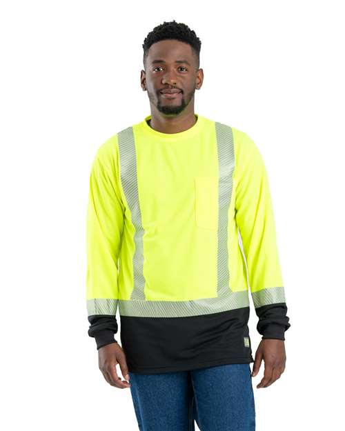 Berne Apparel Men's Hi-Vis Class 3 Color Blocked T-Shirt
