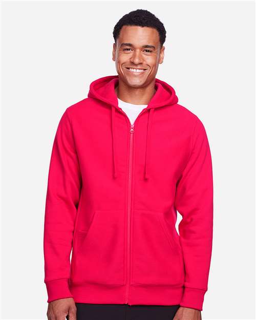 Team 365 Unisex Zone HydroSport™ Heavyweight Full-Zip Hooded Sweatshirt