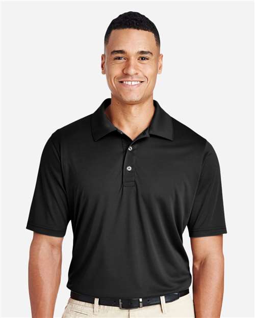 Team 365 Men's Zone Performance Polo — Black — On model · front
