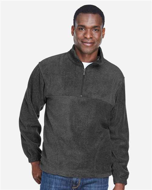 Harriton Men's Fleece Quarter-Zip Pullover