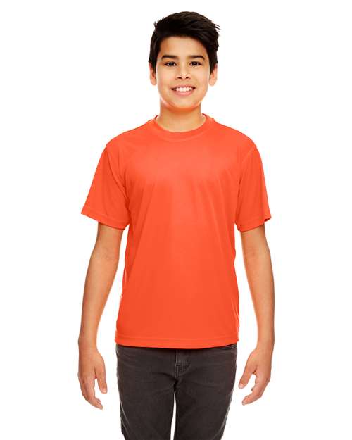 UltraClub Youth Cool & Dry Sport Performance Interlock T-shirt