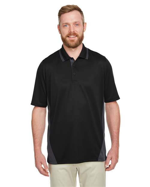 Harriton Men's Tall Flash Snag Protection Plus IL Colorblock Polo