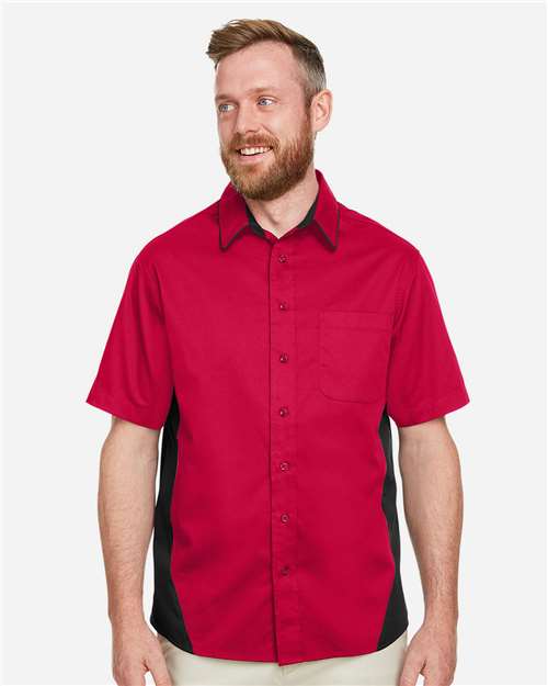 Harriton Men's Tall Flash IL Colorblock Shirt