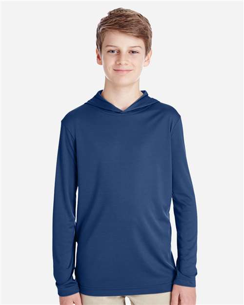 Youth Zone Performance Hooded Long Sleeve T-Shirt