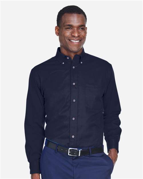 Harriton Men's Tall Easy Blend™ Twill Dress Shirt