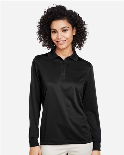 Harriton Women's Advantage Snag Protection Plus IL Long Sleeve Polo