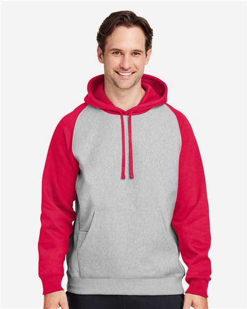 Team 365 Unisex Zone HydroSport™ Heavyweight Colorblock Hooded Sweatshirt