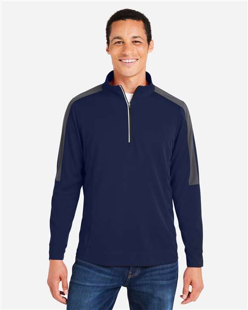 Men's Market Snag Protect Mesh Colorblock Quarter-Zip Pullover