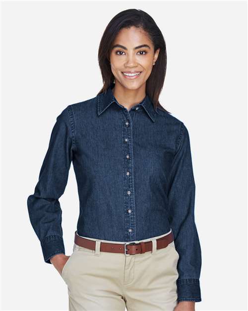 Harriton Women's Denim Shirt