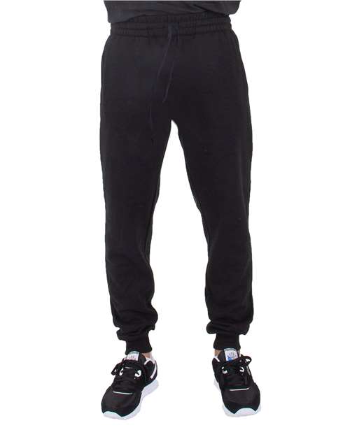 Shaka Wear Unisex Joggers — Black — On model · front