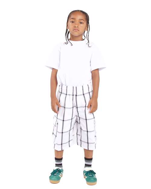 Shaka Wear Youth Plaid Shorts —