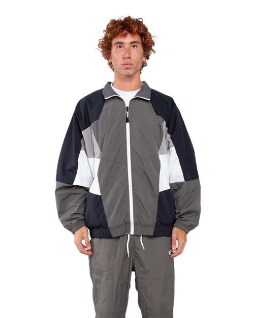 Shaka Wear Unisex Nylon Track Jacket —
