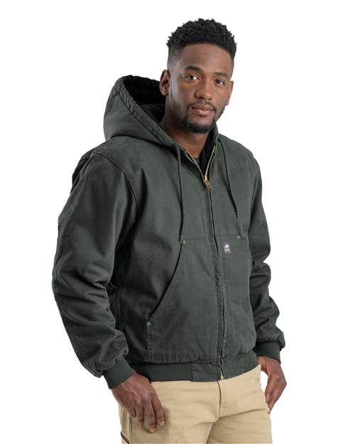 Men's Tall Heartland Washed Cotton Duck Hooded Jacket