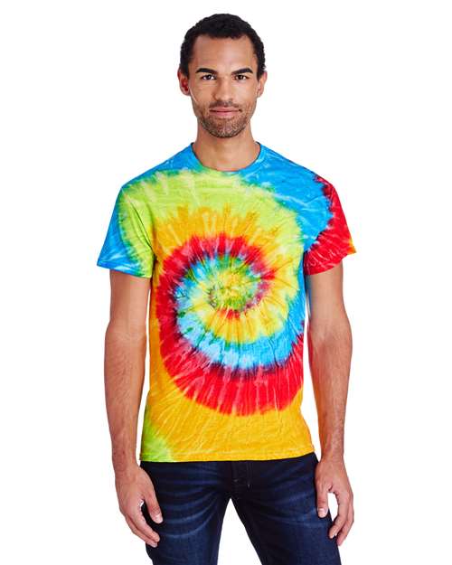 Colortone Unisex Multi-Color Tie-Dyed T-Shirt