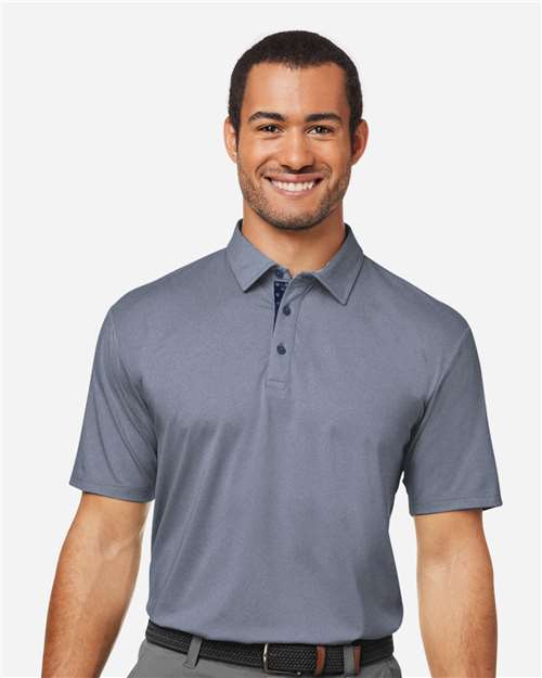 Swannies Men's James H Polo — Navy Heather — On model · front