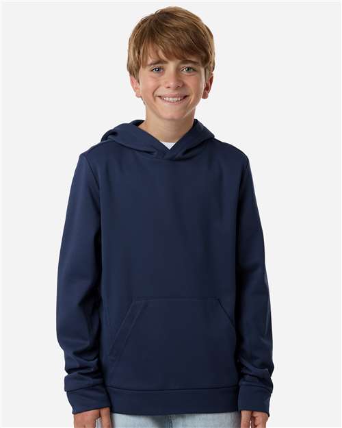 Team 365 Youth Squad Hooded Tech Fleece Pullover