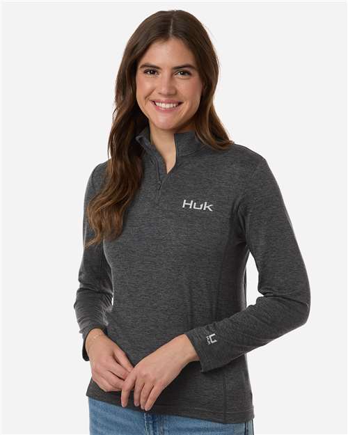 HUK Women's Coldfront+ Quarter-Zip Pullover