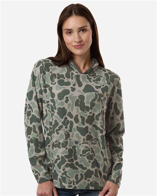 HUK Women's Coldfront+ KC Print Hooded Sweatshirt