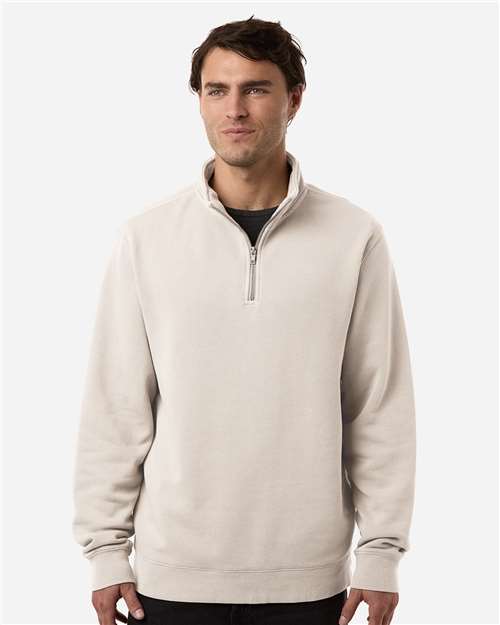 Unisex Pigment-Dyed Quarter-Zip Pullover