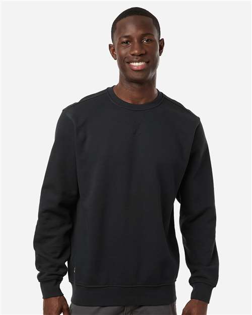 DRI DUCK Men's Granite Crewneck Pullover — Black — On model · front