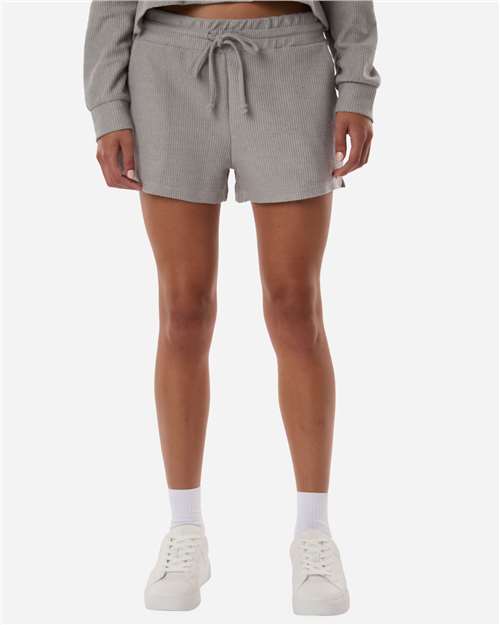Women's Rib Knit Corded Shorts