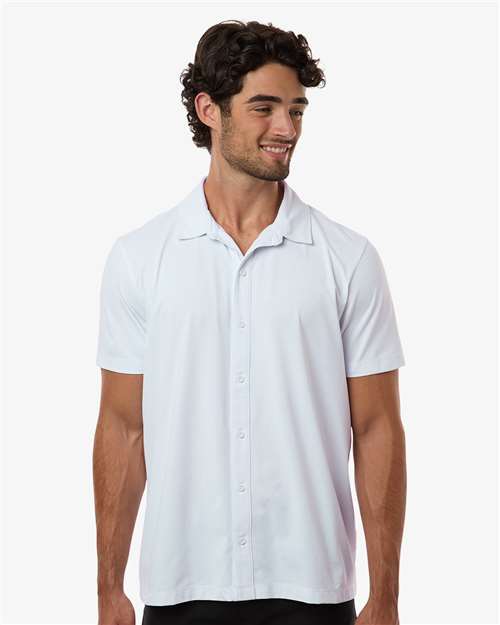 AllPro Men's Pro-Flex Sorona® Button Down Short Sleeve Shirt
