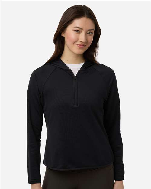 Team 365 Women's Qualify Quarter-Zip Hooded Pullover