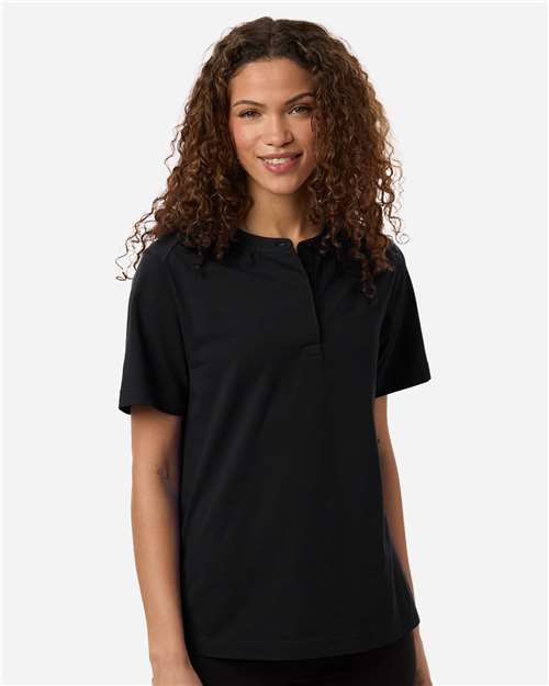 Devon & Jones Women's Seaton Pebble Textured Polo