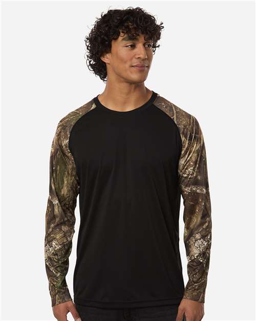 RealTree Unisex Realtree® Performance Colorblocked Long Sleeve T-Shirt