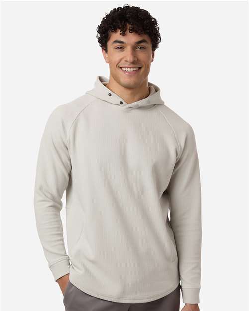 Swannies Men's Luke Hooded Pullover — Glacier — On model · front