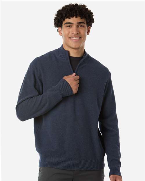 Devon & Jones Men's Hartland Textured Quarter Zip Sweater