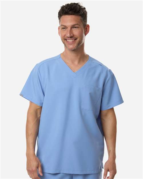 Hanes Men's V-Neck 1 Pocket Scrub Top