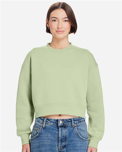 Women's Relaxed Cropped Crewneck Sweatshirt