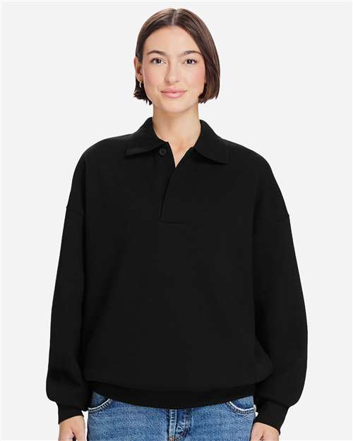 Unisex Element Polo Collar Crewneck Sweatshirt