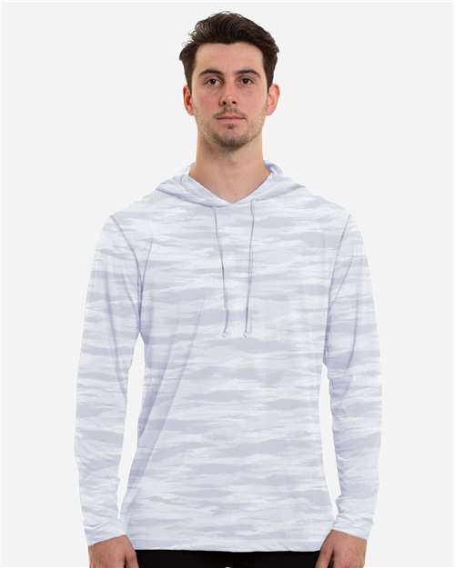 Men's Low Pro Tech Camo Hooded Long Sleeve T-Shirt
