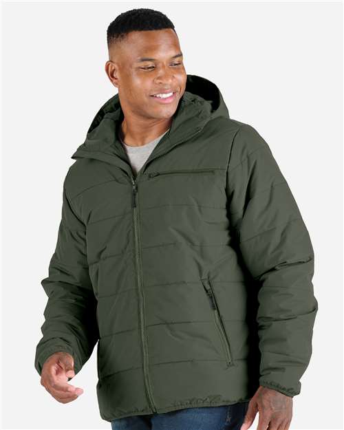 Men's Channel Quilt Ripstop Hooded Jacket
