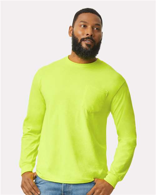 Gildan Unisex Ultra Cotton® Long Sleeve Pocket T-Shirt