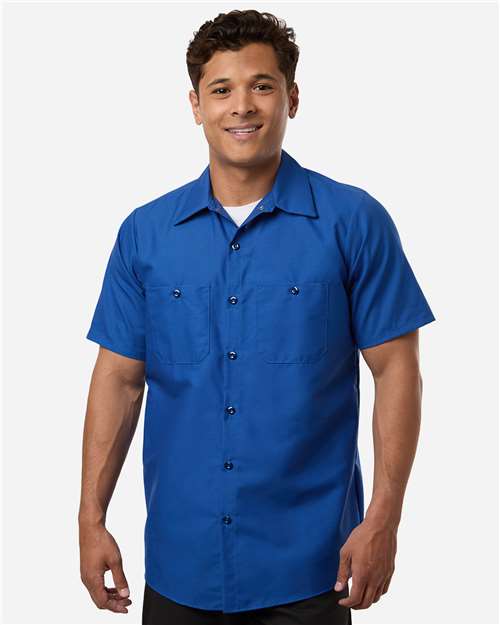 Red Kap Men's Industrial Short Sleeve Work Shirt