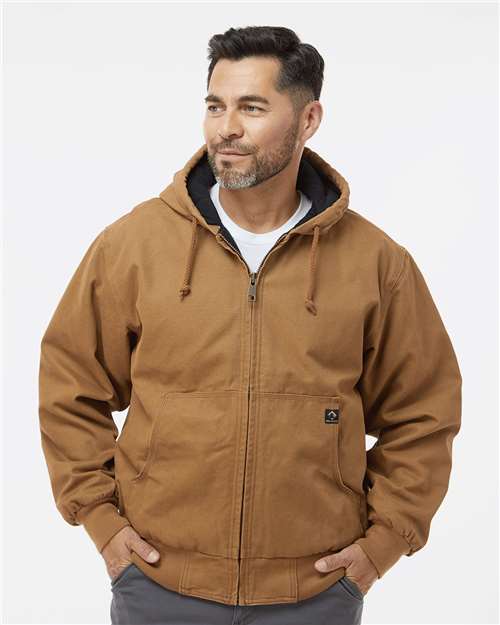 DRI DUCK Men's Tall Cheyenne Boulder Cloth™ Hooded Jacket with Tricot Quilt Lining
