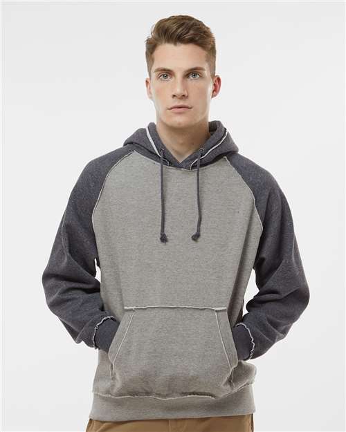 J. America Men's Vintage Heather Hooded Sweatshirt