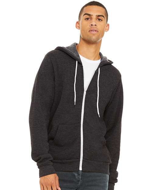 BELLA + CANVAS Unisex Sponge Fleece Full-Zip Hoodie Sweatshirt