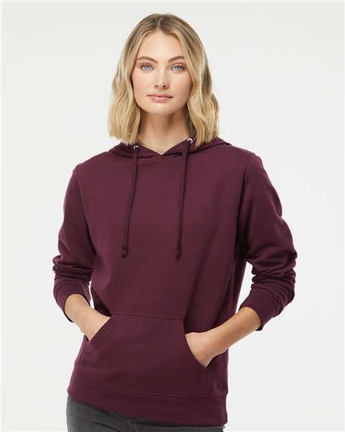 Independent Trading Co. Women's Junior Fit Heavenly Fleece Lightweight Hooded Sweatshirt
