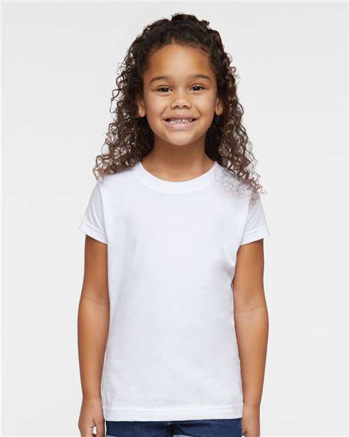 Rabbit Skins Toddler Girls Fine Jersey Tee