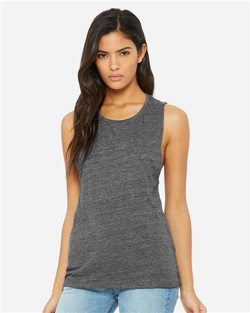 BELLA + CANVAS Women's Flowy Scoop Muscle Tank