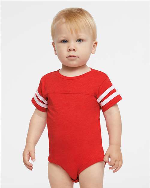 Rabbit Skins Infant Football Fine Jersey Bodysuit