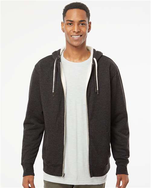 Independent Trading Co. Unisex Sherpa-Lined Hooded Sweatshirt