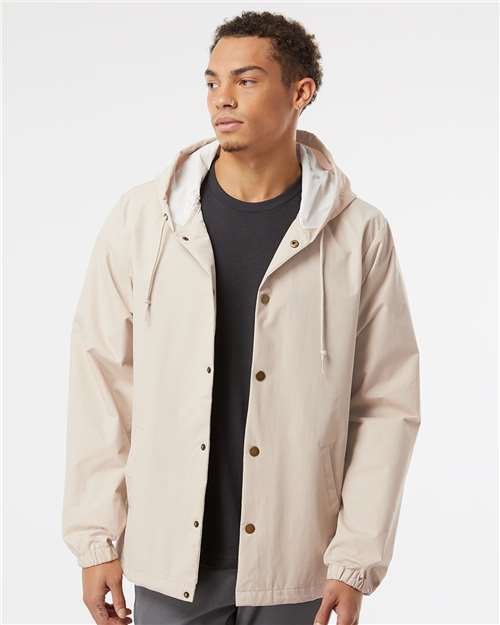 Men's Water-Resistant Hooded Windbreaker