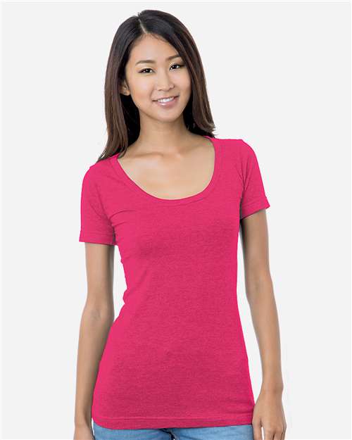 Junior's USA-Made Scoop Neck T-Shirt